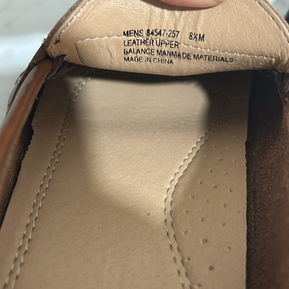 NUNN BUSH MENS BROWN LEATHER SLIP ON LOAFERS Sz 8.5 - Picture 6 of 9